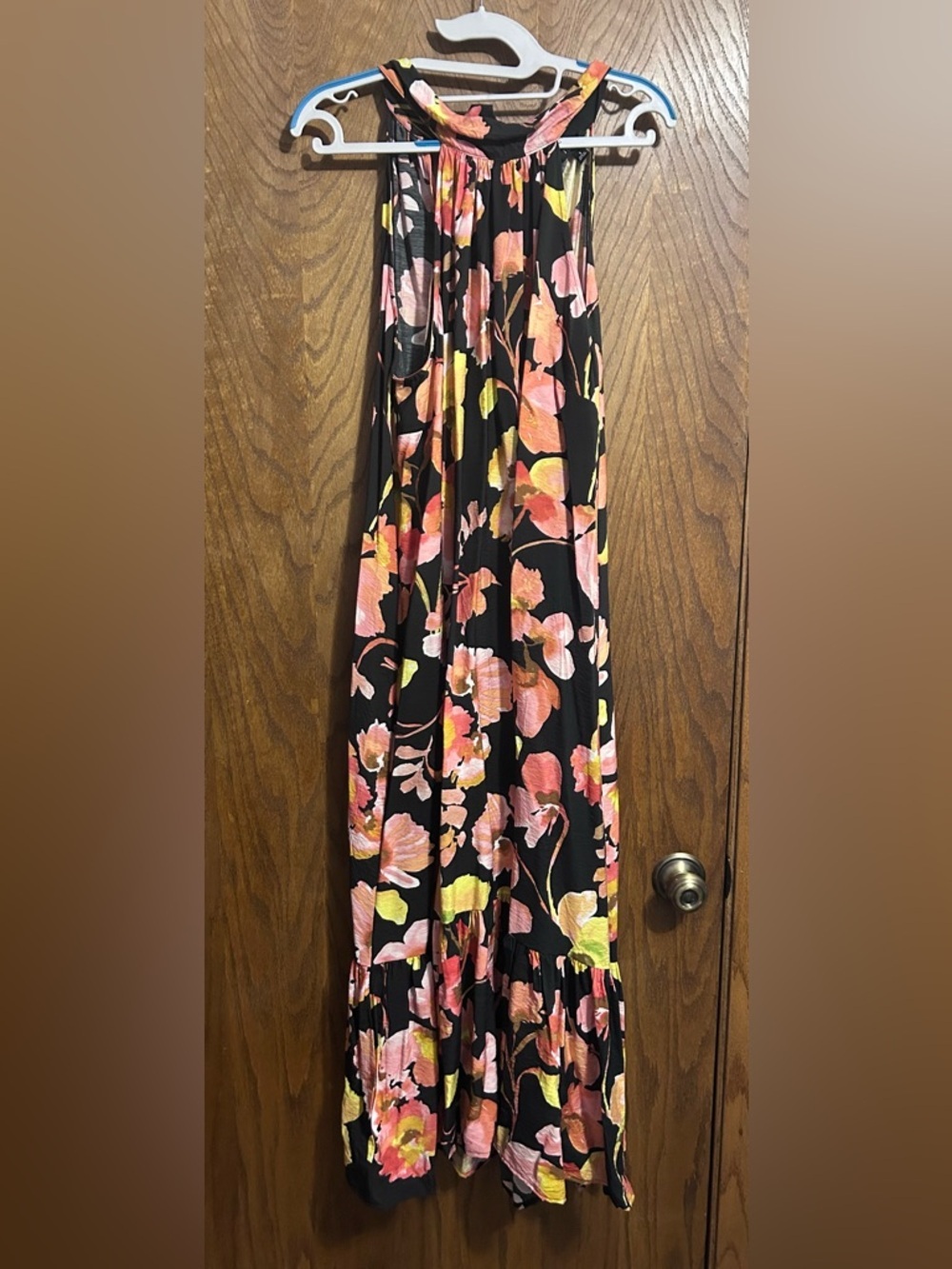 Torrid 1X Midi High-neck tie-back dress NWT - Picture 4 of 7
